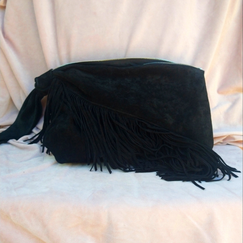 Isabel Marant black suede handbag